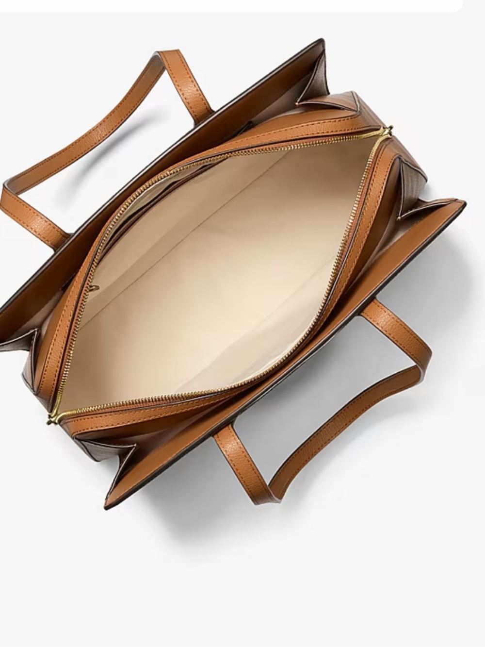 Michael Kors Signature Tote in Vanilla and Acorn - Picture 7 of 10
